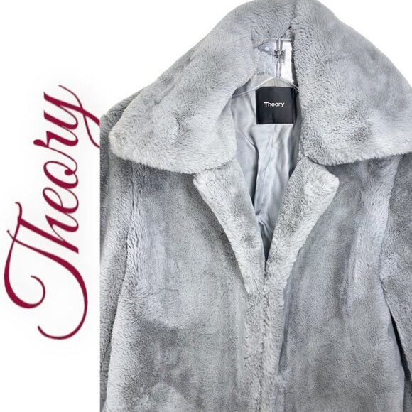 Theory Gray Teddy Jacket - Picture 4 of 11